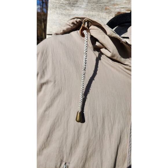 L.L. Bean Men’s XXL Beige Parka Jacket Hooded Flannel Lined Outdoor Workwear - Picture 9 of 16